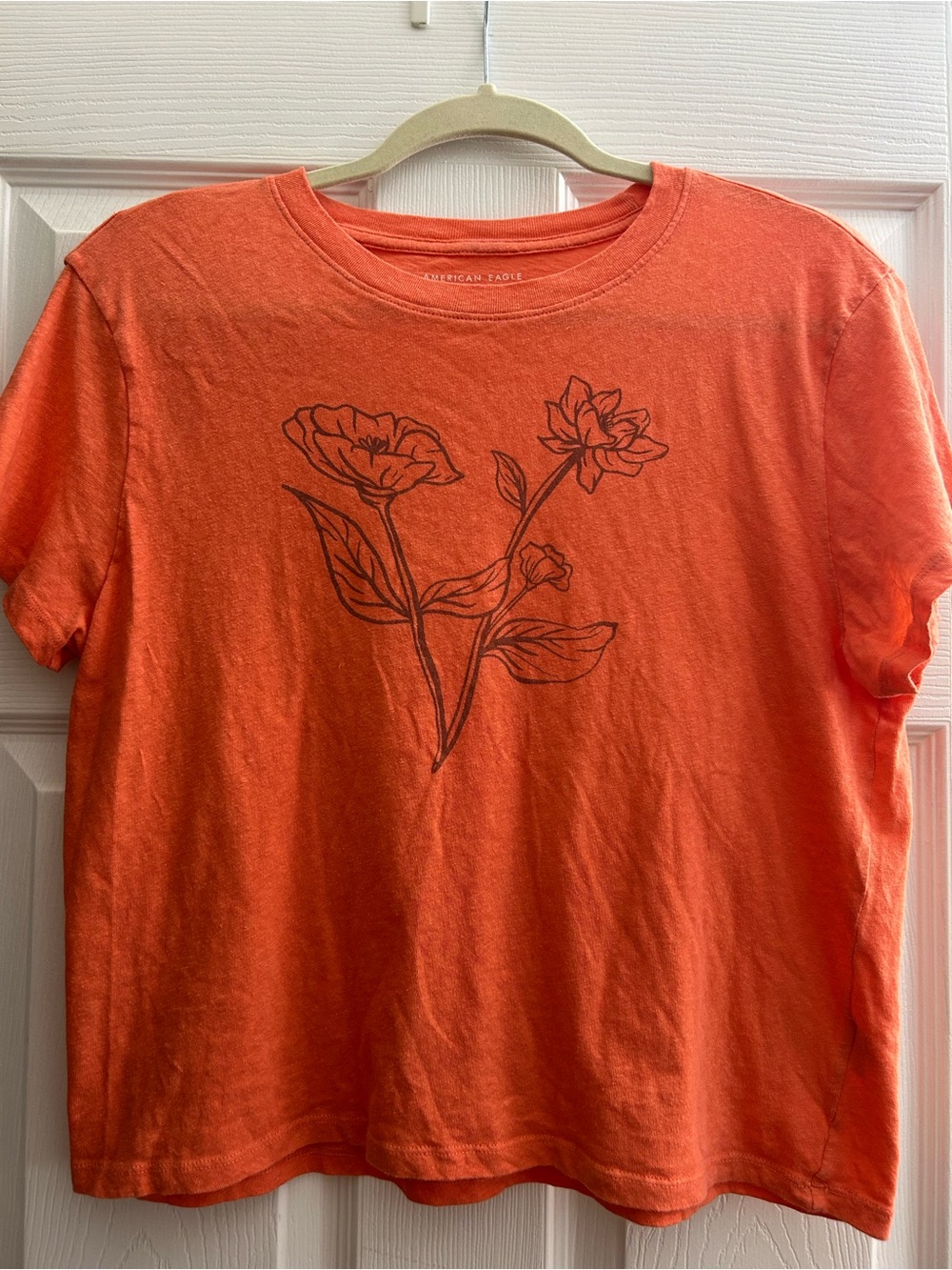 Women’s Crewneck Tee with Floral Design